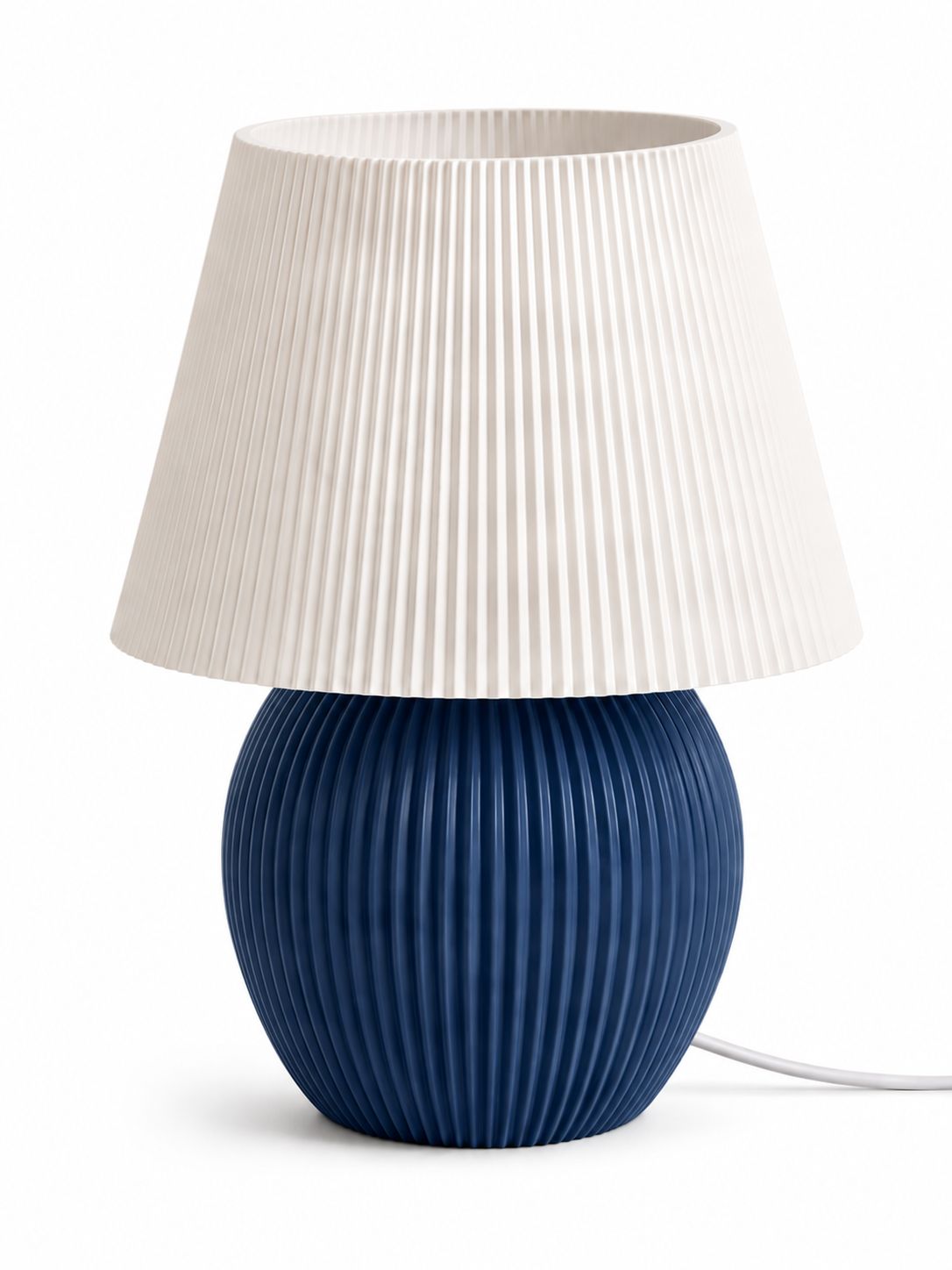 Prime Print 3D Mushroom Ribbed Table Lamp with RGB LED Light