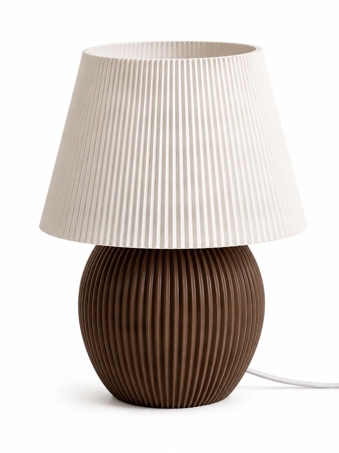 Prime Print 3D Mushroom Ribbed Table Lamp with RGB LED Light
