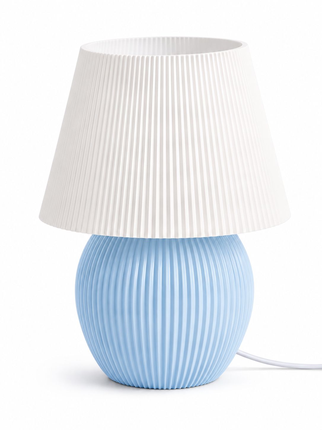 Prime Print 3D Mushroom Ribbed Table Lamp with RGB LED Light