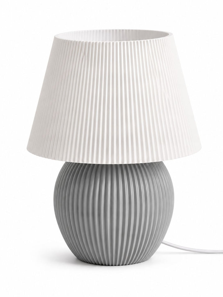 Prime Print 3D Mushroom Ribbed Table Lamp with RGB LED Light
