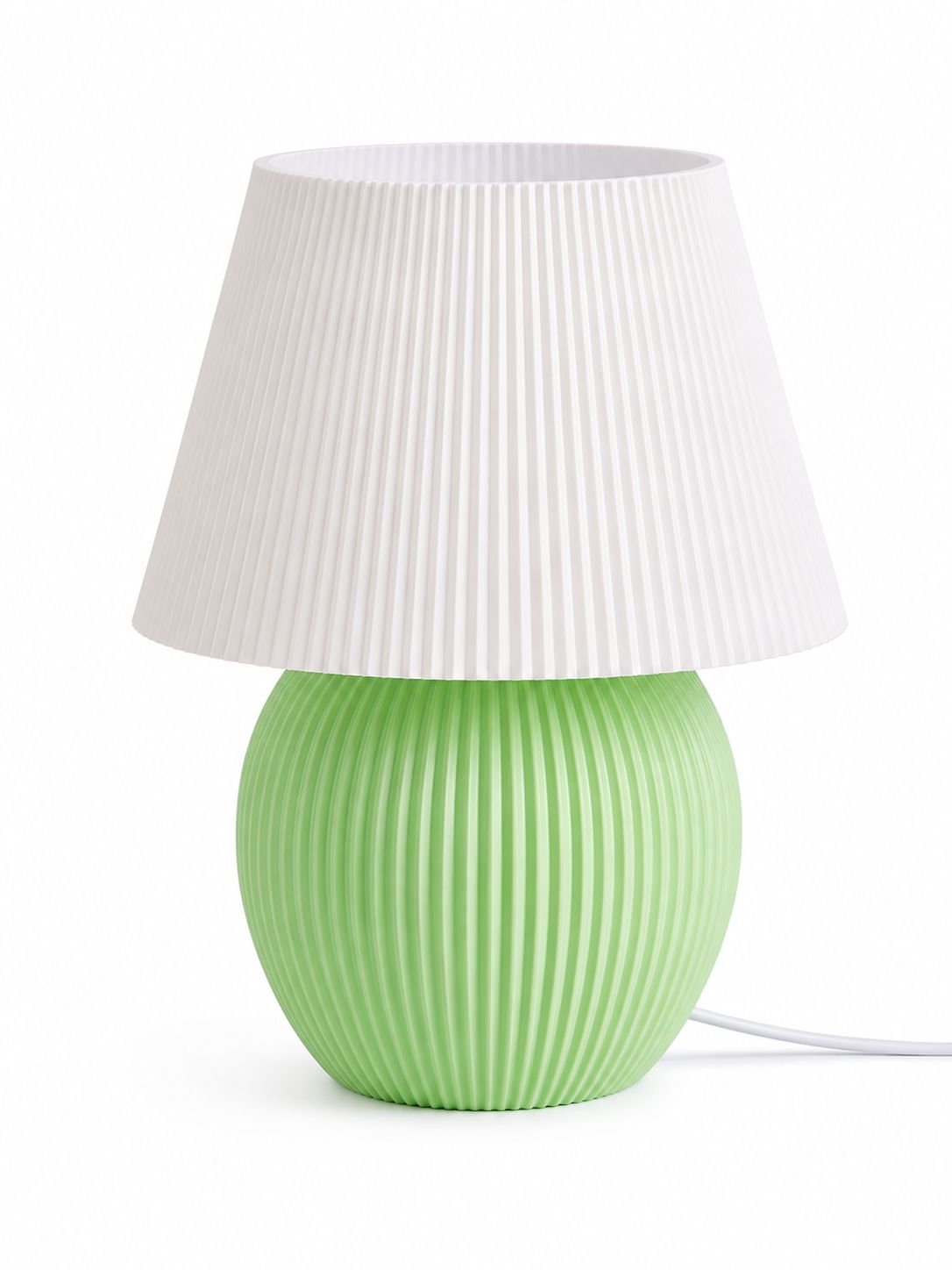 Prime Print 3D Mushroom Ribbed Table Lamp with RGB LED Light