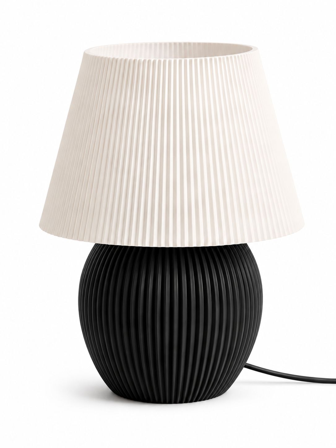 Prime Print 3D Mushroom Ribbed Table Lamp with RGB LED Light